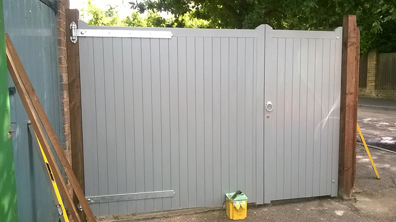 custom made timber gate by Paul Timms Fencing