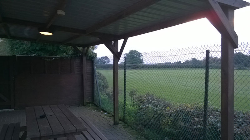 timber framed shelter by Paul Timms Fencing